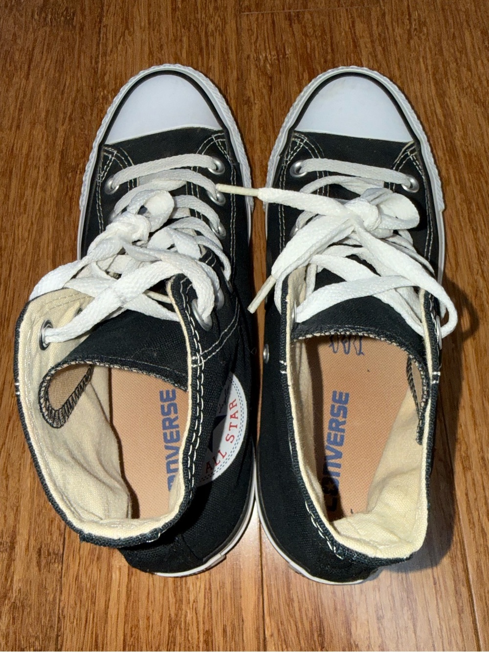 Converse Chuck Taylor All Star High Top Sneakers - Black size women 7.5 - Picture 4 of 7